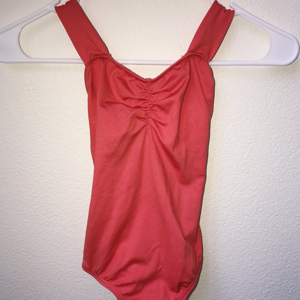 orange dance leotard